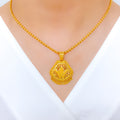 Classic Jhumki 22k Gold Pendant