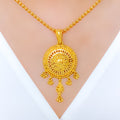 Upscale High Finish Pendant 22k Gold Set