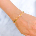 22k-gold-Trendy Twin Layered Bangle Bracelet  