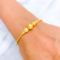 22k-gold-Engraved Timeless Bangle Bracelet  