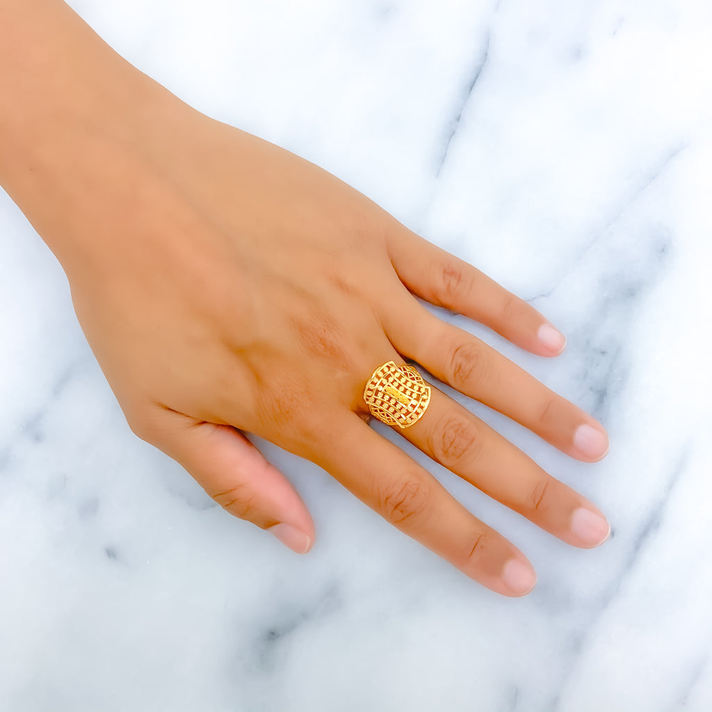 Gorgeous Charming Rectangle Ring – Andaaz Jewelers