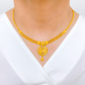 Elevated Chand Drop Necklace 22k Gold Set