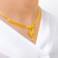 Elevated Chand Drop Necklace 22k Gold Set