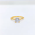 Sleek CZ Ring