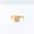 Dainty CZ Solitaire Ring