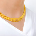 Regal Shimmering 22k Gold Choker Set