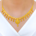 Exclusive Festive Tassel 22k Gold Necklace Set