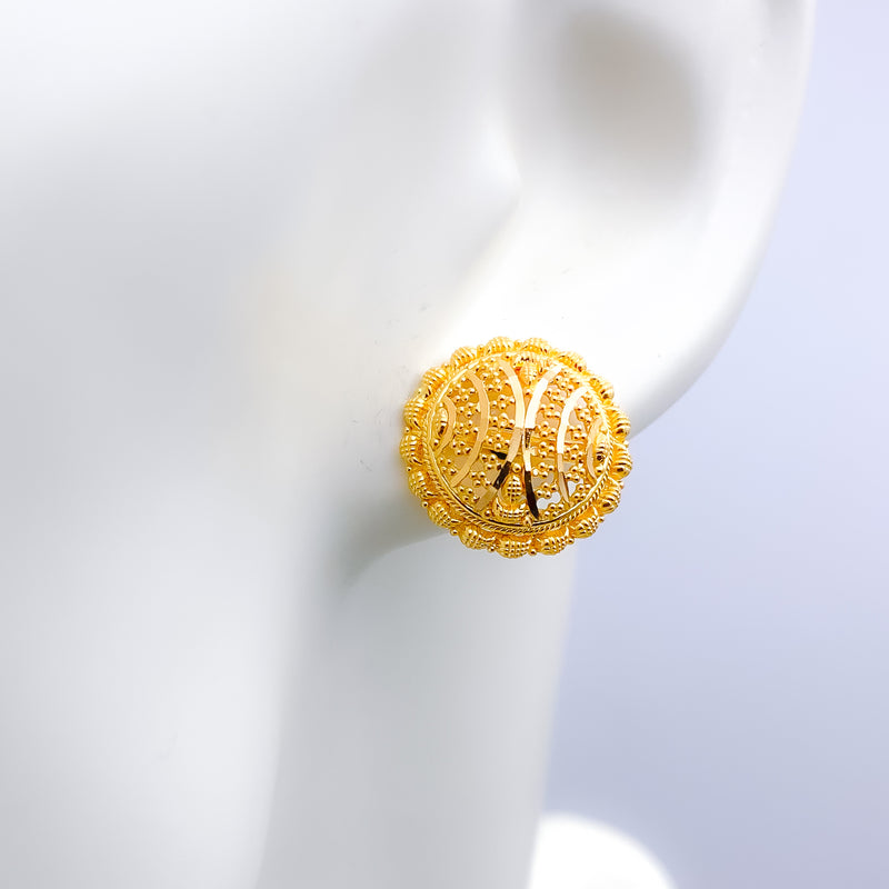 Sparkling Round Earrings