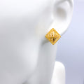 Unique Diamond Shaped Earrings