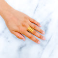 Traditional Fancy Spiral 22k Gold Ring