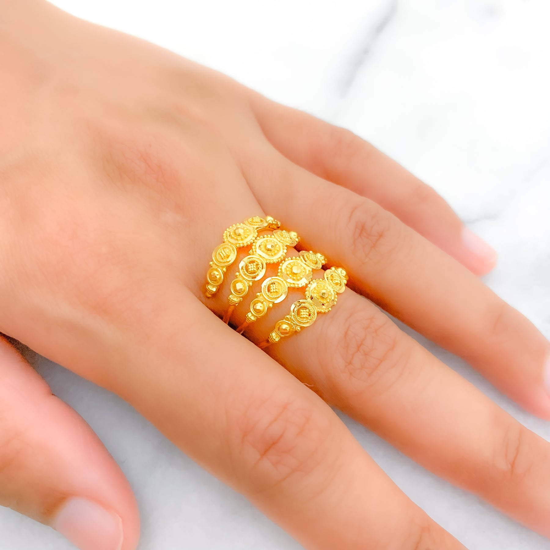 Traditional Matte Finger Rings For Womens - Clomak .Shop