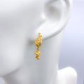 Petite Flower Drop Earrings