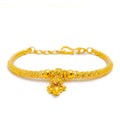 Dapper Tasseled 22k gold Flexi Bangle Bracelet