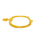 Dapper Tasseled 22k gold Flexi Bangle Bracelet