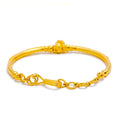 Dapper Tasseled 22k gold Flexi Bangle Bracelet