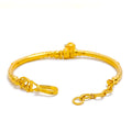 Dapper Tasseled 22k gold Flexi Bangle Bracelet