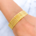 Delicate Classy Bangle 22k Gold Set