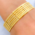 Delicate Classy Bangle 22k Gold Set