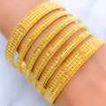 Extravagant Festive Gold 22k Gold Bangles