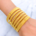 Extravagant Festive Gold 22k Gold Bangles