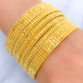 Extravagant Festive Gold 22k Gold Bangles