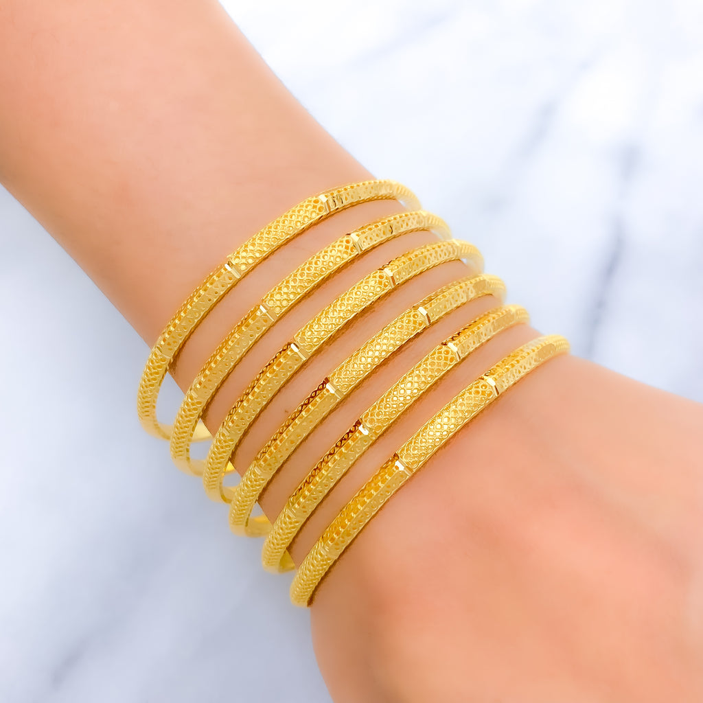Contemporary Netted Bangles – Andaaz Jewelers