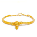 Fancy Multi Bead 22k gold Flexi Bangle Bracelet