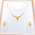 22k Contemporary Gold Necklace Set