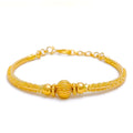 Glistening 22k gold Flexi Bangle Bracelet