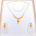 22k Gold Classic Round Necklace Set