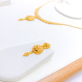 22k Gold Classic Round Necklace Set