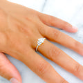18k-gold-Shimmering Marquise Diamond Ring 