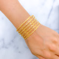 Chic Slender Gold Bangles