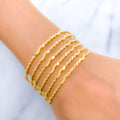 Chic Slender Gold Bangles