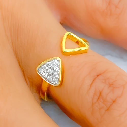 18k-gold-Posh Geometric Diamond Ring 
