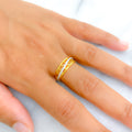 18k-gold-Fancy Contemporary Diamond Ring