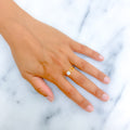 18k-gold-Distinct Honey Comb Diamond Ring 