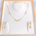 White Gold Accented Necklace Set
