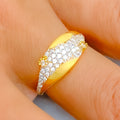 22k-gold-Shiny Delightful CZ Ring 