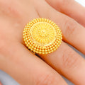 Sophisticated Regal 22k Gold Statement Ring