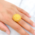 Sophisticated Regal 22k Gold Statement Ring