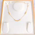 High Finish Simple Cut Gold Necklace