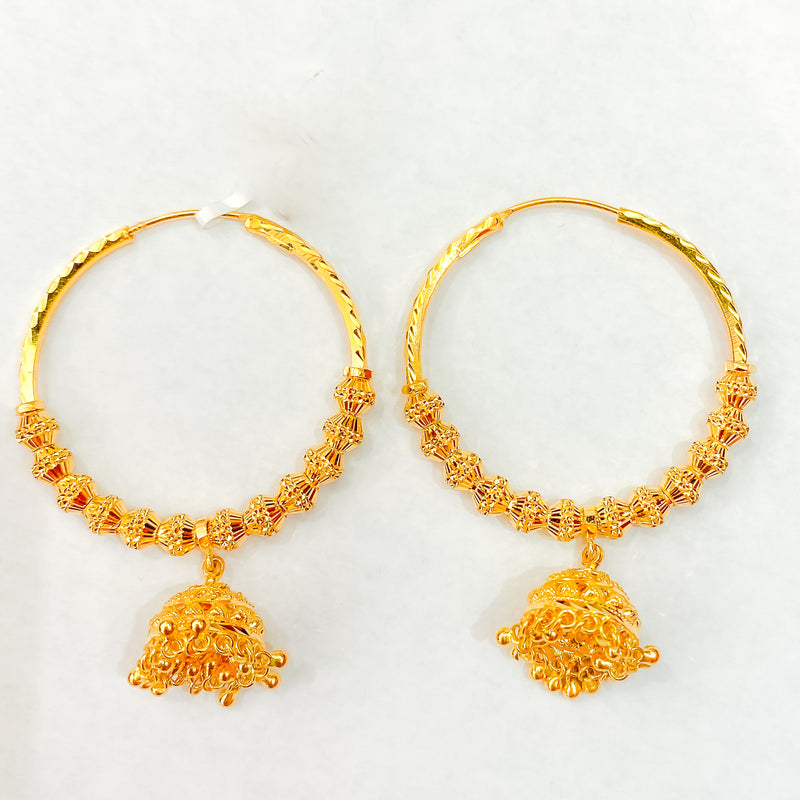 Bali Earrings w/ Jhumki Drop
