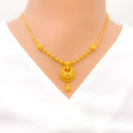 22k-gold-Posh Beaded Chand Necklace Set