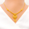 22k-gold-Posh Beaded Chand Necklace Set