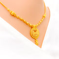 22k-gold-Posh Beaded Chand Necklace Set