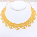 Classic Draped Choker 22k Gold Set