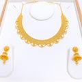 Classic Draped Choker 22k Gold Set