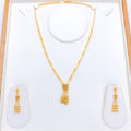 Fancy Multi-Tassel 22k Gold Necklace Set