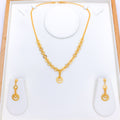 Contemporary Circles 22k Gold Necklace Set